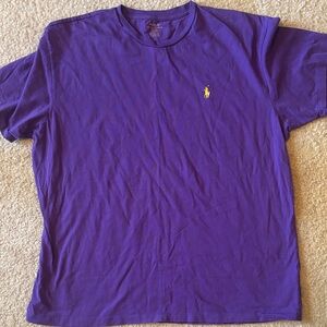 Polo by Ralph Lauren Purple Tee with Yellow Pony Logo